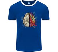 Science Vs Artistic Brain Art IQ Fisica Uomo Ringer T-Shirt FotL