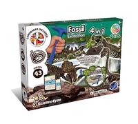 Science4You - Kit Dinosauri 4 in 1 - Fossili da Scavare e Assemblare di 4 Dinosauri: T Rex, Stegosauro, Triceratopo e Velociraptor - Scheletro Dinosauro da Construire, Giocattoli per Bambini +6 Anni