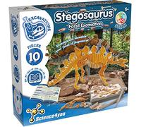 Science4You - Kit Dinosauri Stegosauro - Fossili da Scavare, Assemblare Gli 10 Pezzi di Dinosauro - Scheletro Dinosauro da Construire, Kit Paleontologo e Giochi Archeologia per Bambini +6 Anni