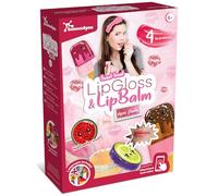 Science4you Kit Lip Gloss e Balsamo Labbra Fai da Te - Crea il tuo Lucidalabbra, Profumo Anguria, Con Cera d'Ape e Pigmenti Colorati, Kit Creativo Cosmetica Bambina 6 7 8 9 Anni
