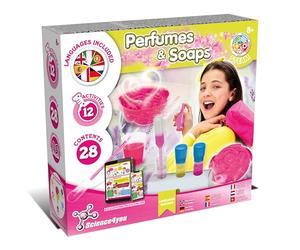 Science4you Laboratorio di Profumi e Saponi - Kit per Fare Saponette Profumate, Giochi con Laboratorio agli 12 Esperimenti Scientifici per Bambini, Gioco e Regalo per Bambina e Bambino 7 8 9+ Anni