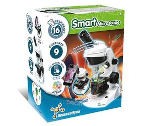 Science4you - Microscopio per Bambini +8 Anni - Laboratorio di Chimica con Vetrini per Microscopio Scientifico, 15 Esperimenti - Adattatore per Cellulare, Giochi Educativi per Bambini da 8-14 Anni