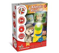 Science4you Proiettore Torcia Animale per Bambini 4+ Anni - Giocattolo com 24 Immagini di Animale e Poster, Proiettore Torce per Bambini, Giocattoli Educativi e Scientific per Regazzi 3 4 5+ Anni