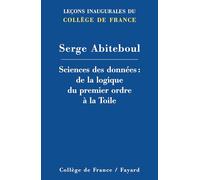 Sciences des donnees : de la logique du premier ordre a la toile