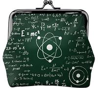 Scientific Formulas and Calculations - Portamonete da donna in pelle, piccolo portamonete con chiusura a lucchetto a forma di bacio, idea regalo per ragazza, Come nella foto, Taglia unica, Organizer