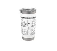 Scientific Meowthod - Esperimento scientifico per gatti, divertente Bicchiere termico in acciaio inox doppia parete