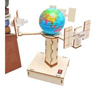 Scientific Model Kits For Kid - Wooden Satellite Model Making Set -9x5.8x18.2cm/3.54x2.28x7.17 inches Educational Hand Craft Construction Toys Kits For Kids Child Girl Boy