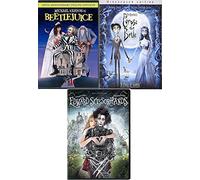 Scientist ghosts Bride Beetlejuice DVD Movie Tim Burton with TV Animated episodes + Edward Scissorhands & Corpse Bride 3 Pack
