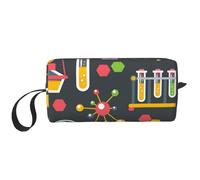 Scienza chimica, Borsa per il trucco Borsa per cosmetici Borsa da toilette da viaggio portatile Borsa per trucco Organizer