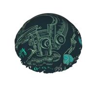 Scienza chimica interessante,Cuffia da doccia, cuffia da notte, doppio strato, impermeabile, elastica, riutilizzabile.