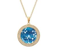 Scienza Chimica Struttura Molecolare Diamante Collana per Le Donne Carino Lega Pendenti Della Collana Dei Monili Regalo, Misura unica, Metallo, Nessuna pietra preziosa