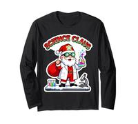 Scienza Claus Scienziato Babbo Natale Buon Natale FUUNY Festive Maglia a Manica