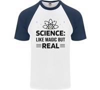 Scienza Come Magia But Vero Divertente Geek Secchione DA UOMO S/S Baseball