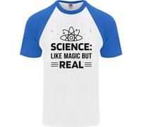Scienza Come Magia But Vero Divertente Geek Secchione DA UOMO S/S Baseball