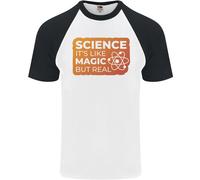 Scienza Come Magia Ma Fisica Reale Maglietta S/S Da Baseball Per Uomo