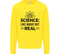 Scienza Come Magia Ma Reale Divertente Geek Nerd Felpa Maglione
