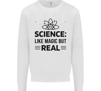 Scienza Come Magia Ma Reale Divertente Geek Nerd Uomo Felpa