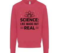 Scienza Come Magia Ma Reale Divertente Geek Nerd Uomo Felpa
