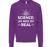 Scienza Come Magia Ma Reale Divertente Nerd Geek Felpa