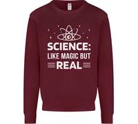 Scienza Come Magia Ma Reale Divertente Nerd Geek Felpa