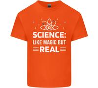 Scienza Come Magia Ma Reale Divertente Nerd Geek Maglietta Per Bambini