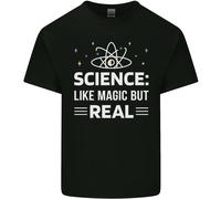 Scienza Come Magia Ma Reale Divertente Nerd Geek Uomo Cotone T-Shirt Tee Top