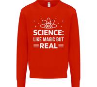Scienza Come Magia Ma Reale Divertente Nerd Geek Uomo Felpa Maglione