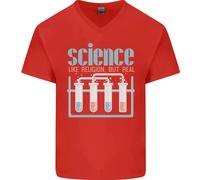 Scienza Come Religione Ateo Atei Evoluzione Maglietta In Cotone A V Per Uomo