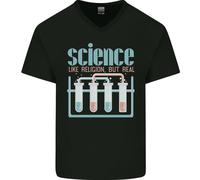 Scienza Come Religione Ateo Atei Evoluzione Maglietta In Cotone A V Per Uomo