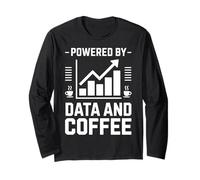 Scienza dei Dati Divertenti dei Dati e del caffè Maglia a Manica
