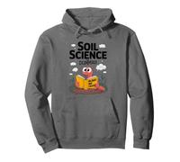 Scienza del Suolo Lombrico nella Terra di Cui Ci fidiamo Felpa con Cappuccio