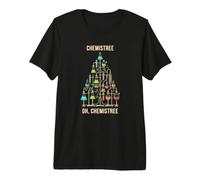 Scienza dell'albero di Natale Chemistree Lab Maglietta Premium