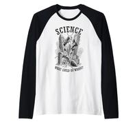 Scienza Divertente Formiche mutanti Scienziati Fisica Scienziato Scherzo Maglia con Maniche Raglan