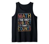 Scienza divertente Nerd Matematica L"unico soggetto che conta la matematica Canotta