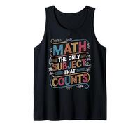 Scienza divertente Nerd Matematica L"unico soggetto che conta la matematica Canotta
