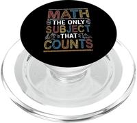 Scienza divertente Nerd Matematica L"unico soggetto che conta la matematica PopSockets PopGrip per MagSafe