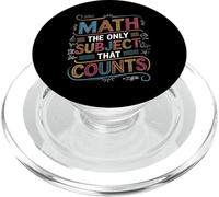 Scienza divertente Nerd Matematica L"unico soggetto che conta la matematica PopSockets PopGrip per MagSafe