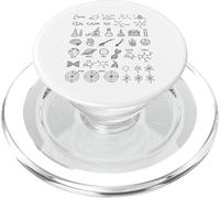 Scienza Doodle Fisica Matematica Chimica Biologia Astronomia PopSockets PopGrip per MagSafe
