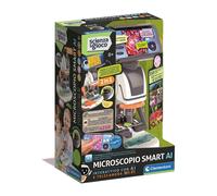 Clementoni Scienza e Gioco - Microscopio smart AI, Interattivo con Telecamera Wi-Fi, Super Microscopio con modalità Digitale e analogica, Bambini 8+ Anni, Lingua Italiana, 19387