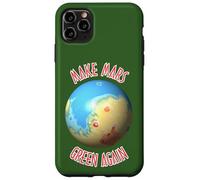 Scienza Nero Blu Rosso Marte Terraforming Cartografia Custodia per iPhone 11 Pro Max