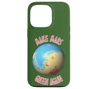 Scienza Nero Blu Rosso Marte Terraforming Cartografia Custodia per iPhone 13 Pro