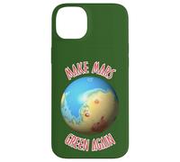 Scienza Nero Blu Rosso Marte Terraforming Cartografia Custodia per iPhone 14 Plus