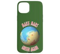 Scienza Nero Blu Rosso Marte Terraforming Cartografia Custodia per iPhone 15 Plus