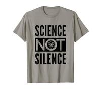 Scienza Non Silenzio - Atom Symbol Activism Design Maglietta