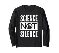 Scienza Non Silenzio - Icona Femminista Activism Design Maglia a Manica