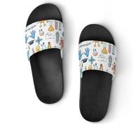 Scienza o Chimica Elementi Donna Casa Pantofole per Uomo Doccia Slides Bagno Scarpe Sandali, Stile:, 40.5 EU