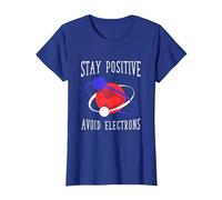 Scienza Regalo Divertente Atomo Fisica Maglietta, Donna, Blu Reale, L