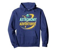 Scienza Spaziale e missilistica per Bambini Divertimento STEM Esplorazione dello Spazio Felpa con Cappuccio, Unisex per Adulti, Navy, M