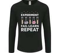 Scienza Sperimentare Fallire Ripetere Chemistry Geek Uomo Maniche