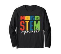 Scienza Tecnologia Ingegneria Matematica Insegnante STEM Squad Maglia a Manica
